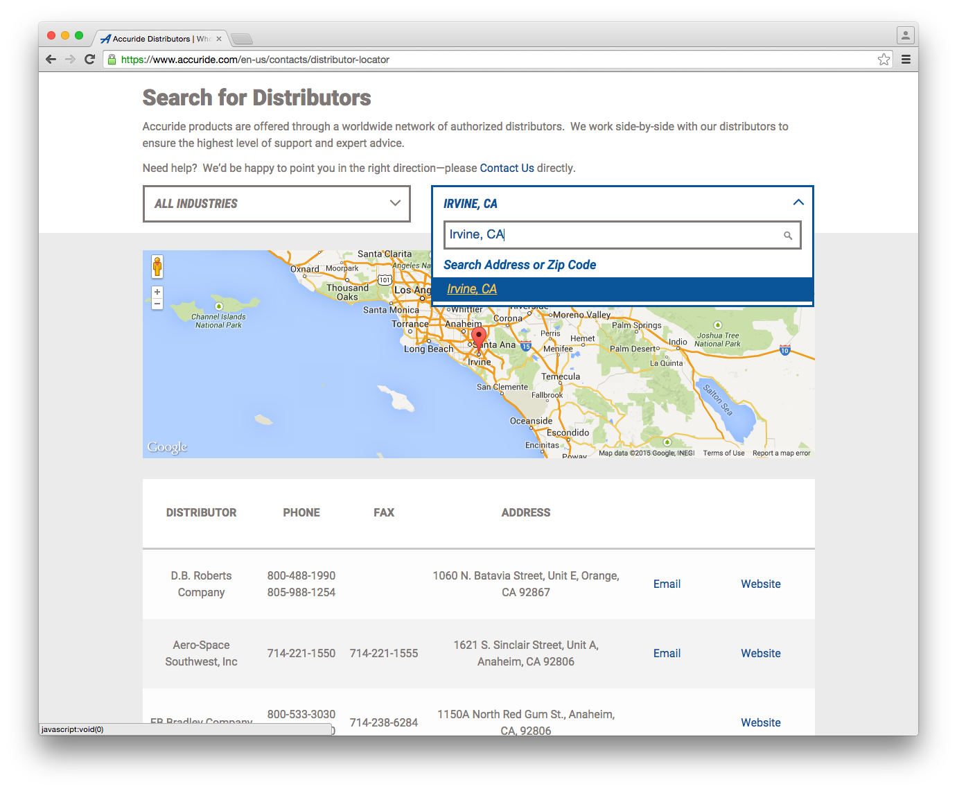 Google Maps Integration