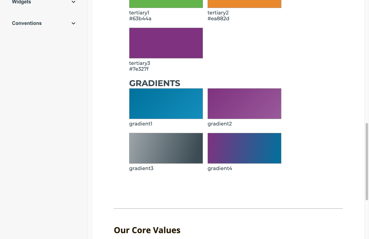 Gradients & Secondary Colors