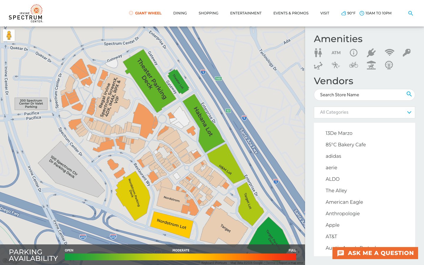 Interactive Center Map