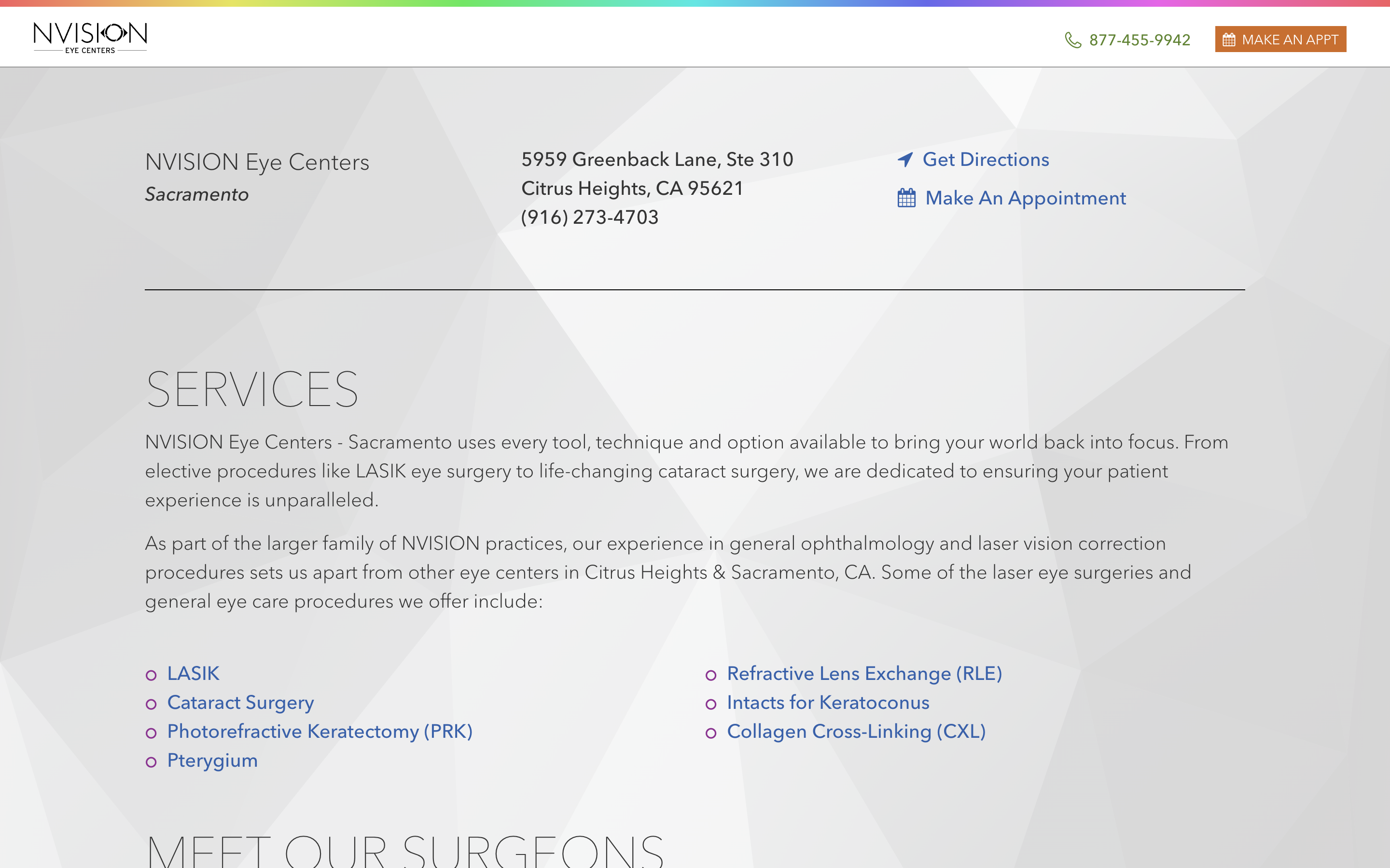 A Location Page: Overview and Services