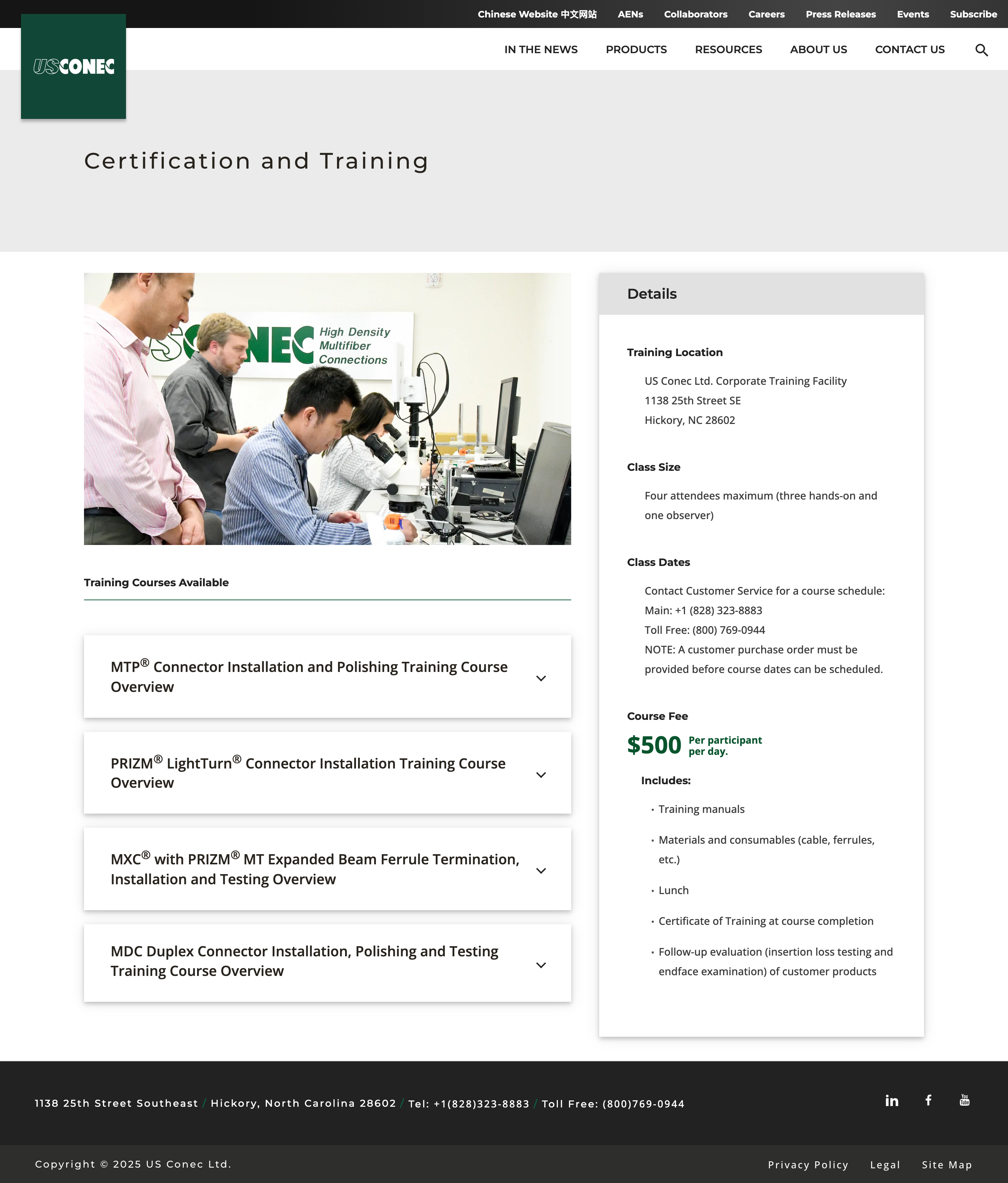 Certification and Training: Custom Layout